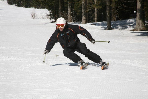 skiing on Špičák