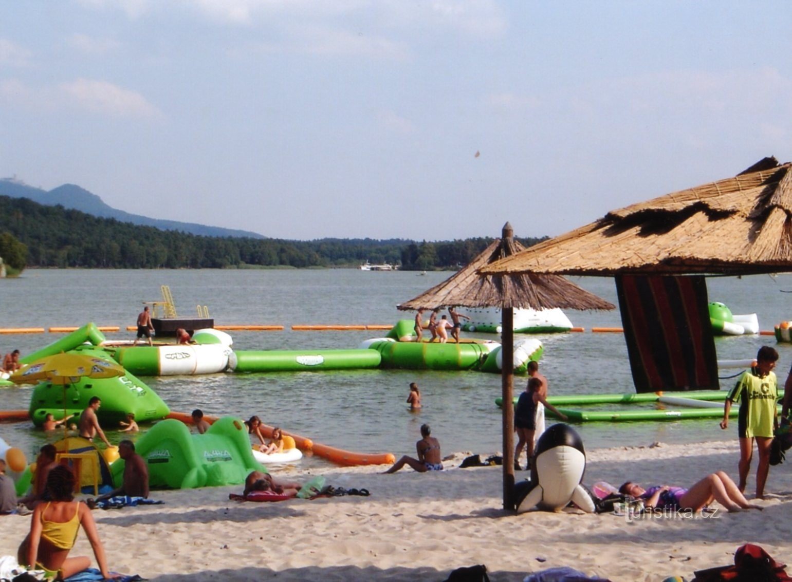 Lago Máchovo - la playa de Stare Splavy