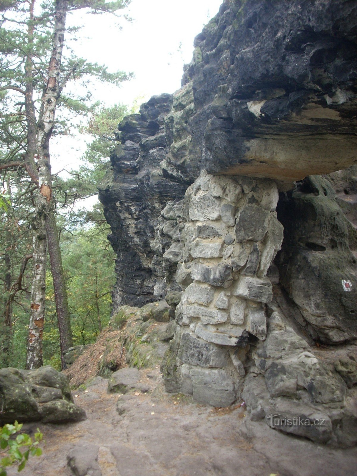 Kleine Pravčická-poort vanaf de zijkant