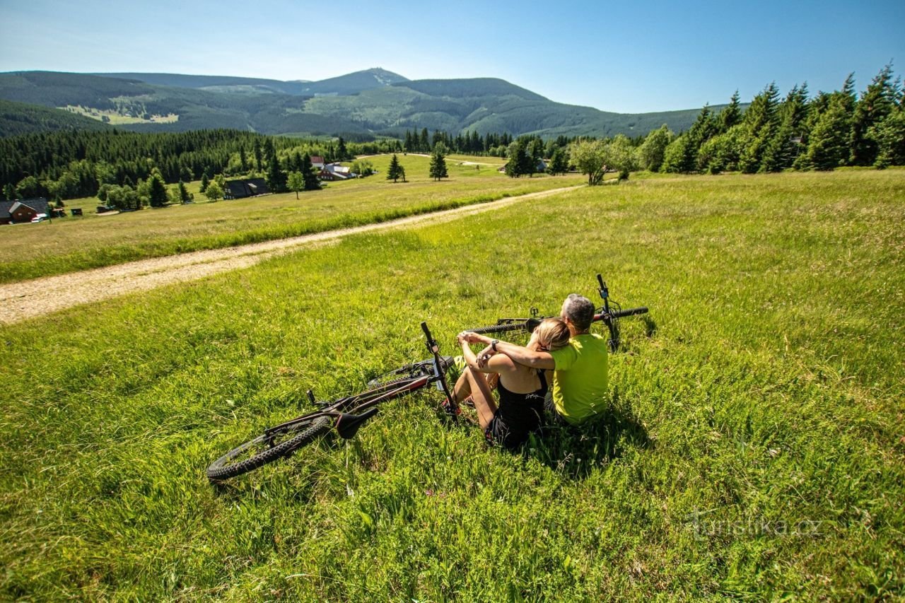 Malá Úpa er et paradis for sports- og fritidscyklister. Forfatter: Malá Úpa