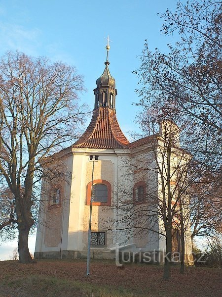 Malé Číčovice, Kapel van de vondst van St. Crisis