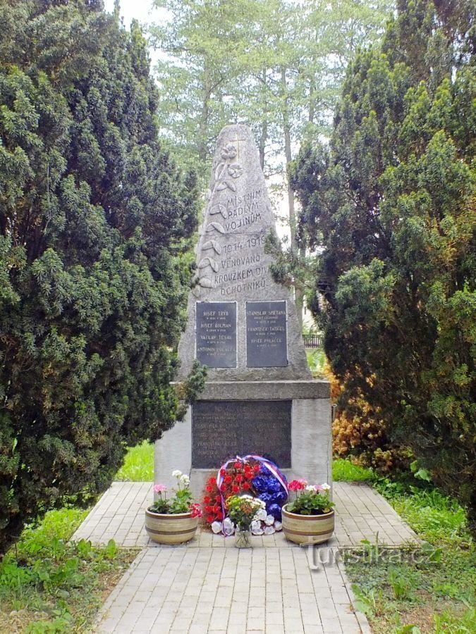 Malé Číčovice, monument aux morts