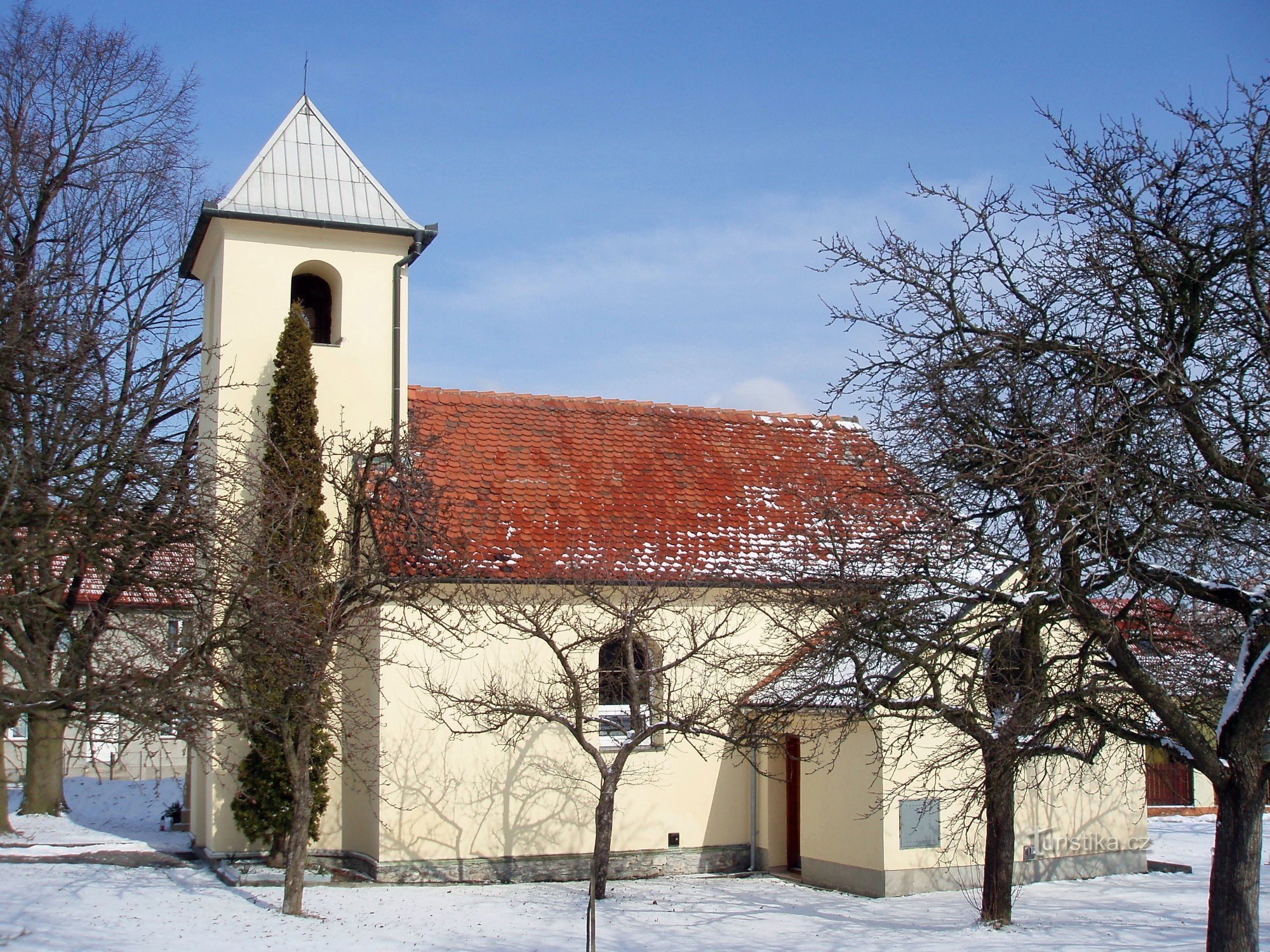 Malé Hradisko - cappella in inverno