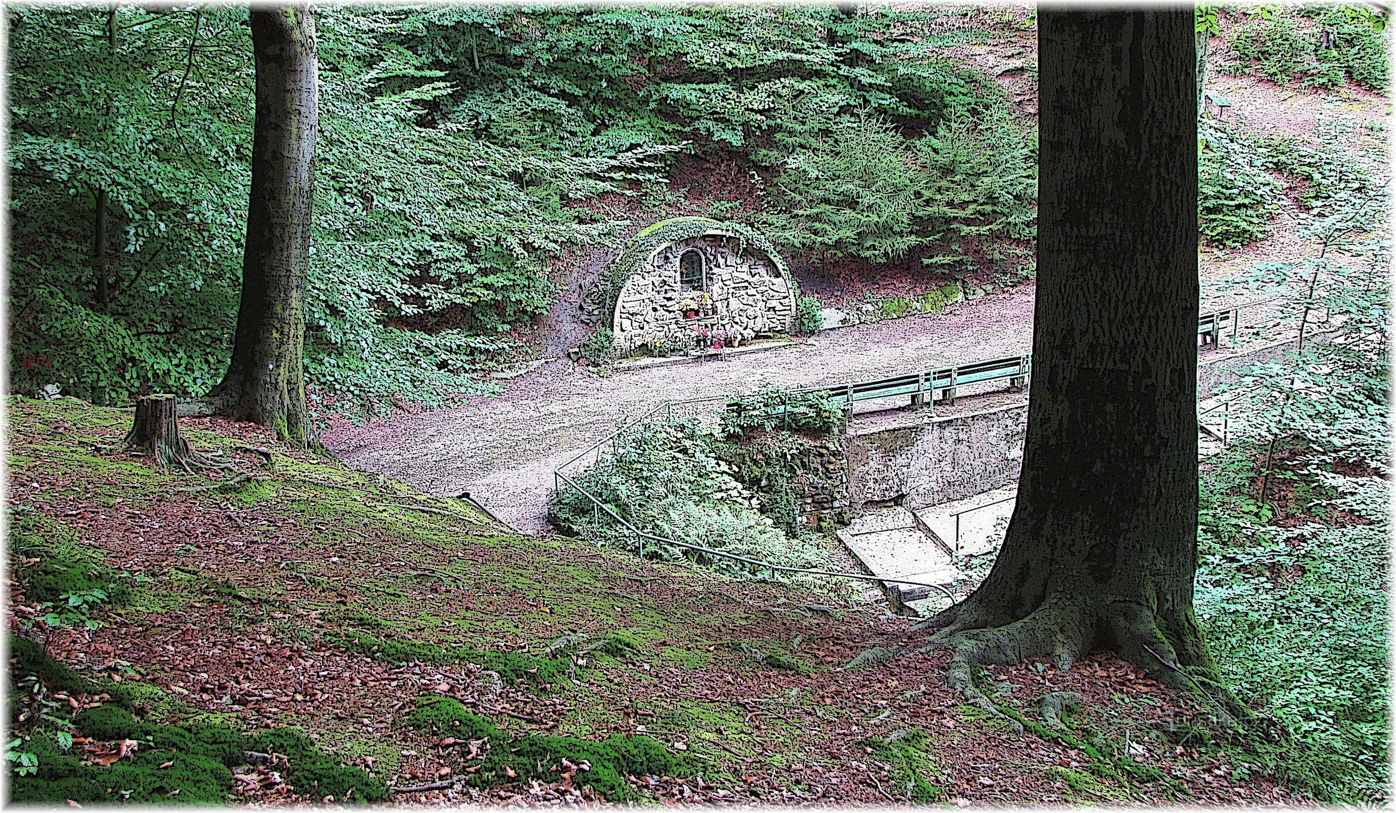 Malenovice - fonte dell'acqua santa