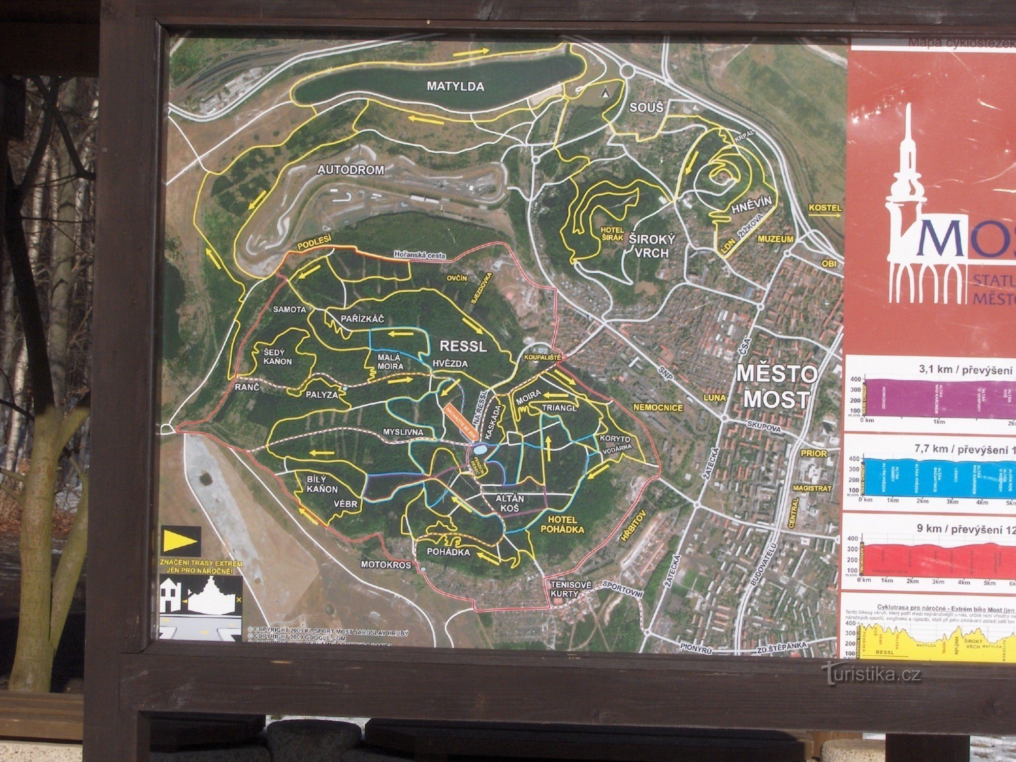 carte des pistes cyclables