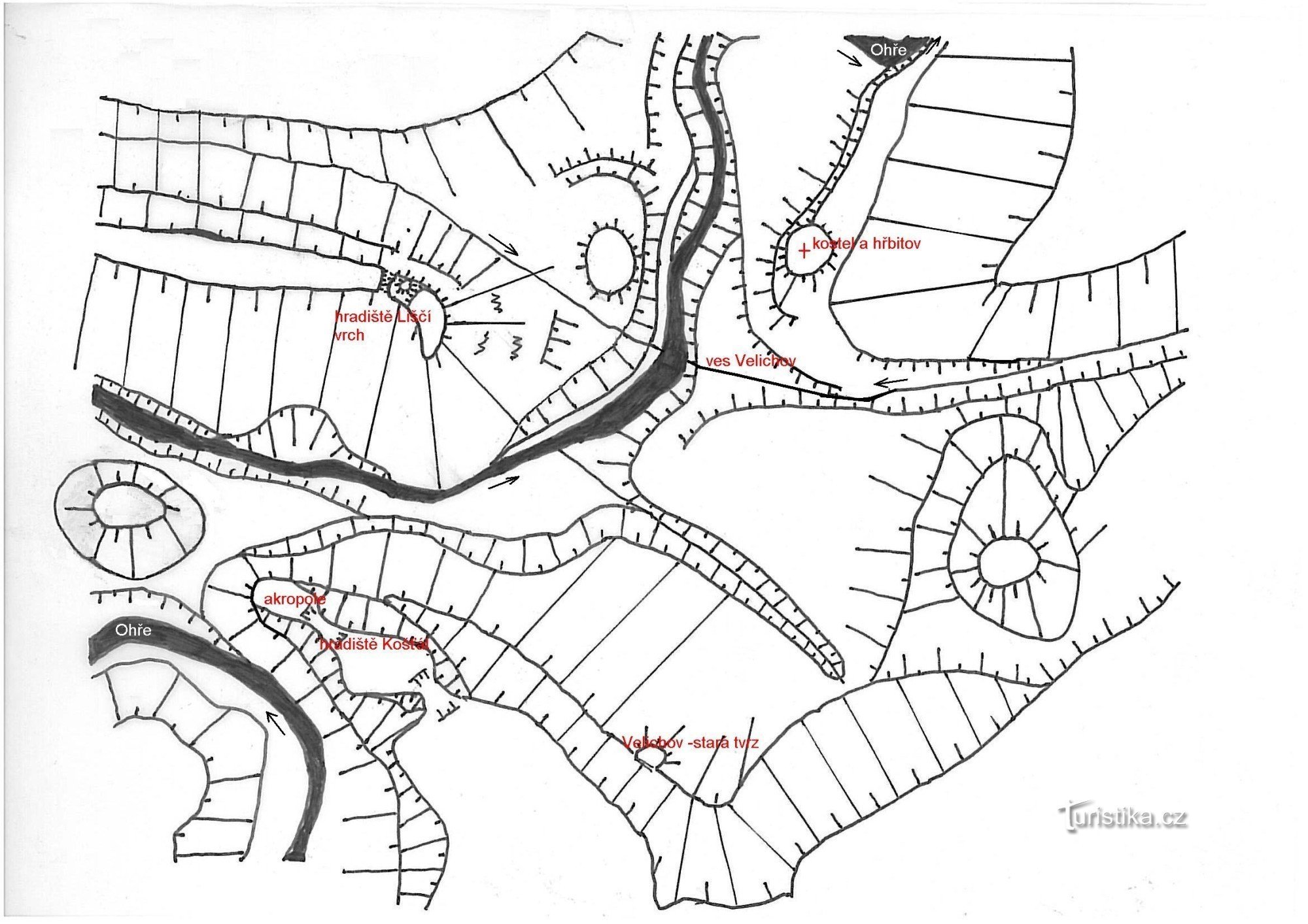 mapa terenu zamku