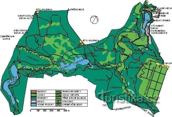 карта - Пругоницкий парк: карта - Пругоницкий парк