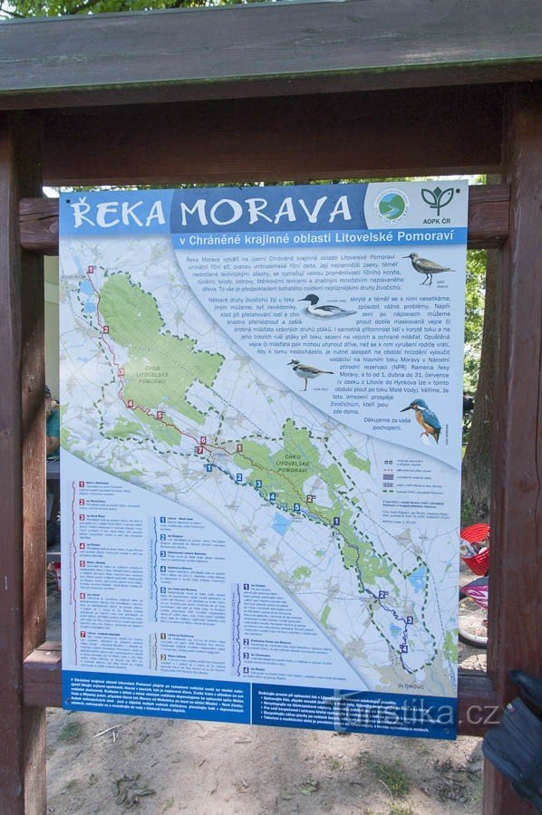 Mapa u areálu