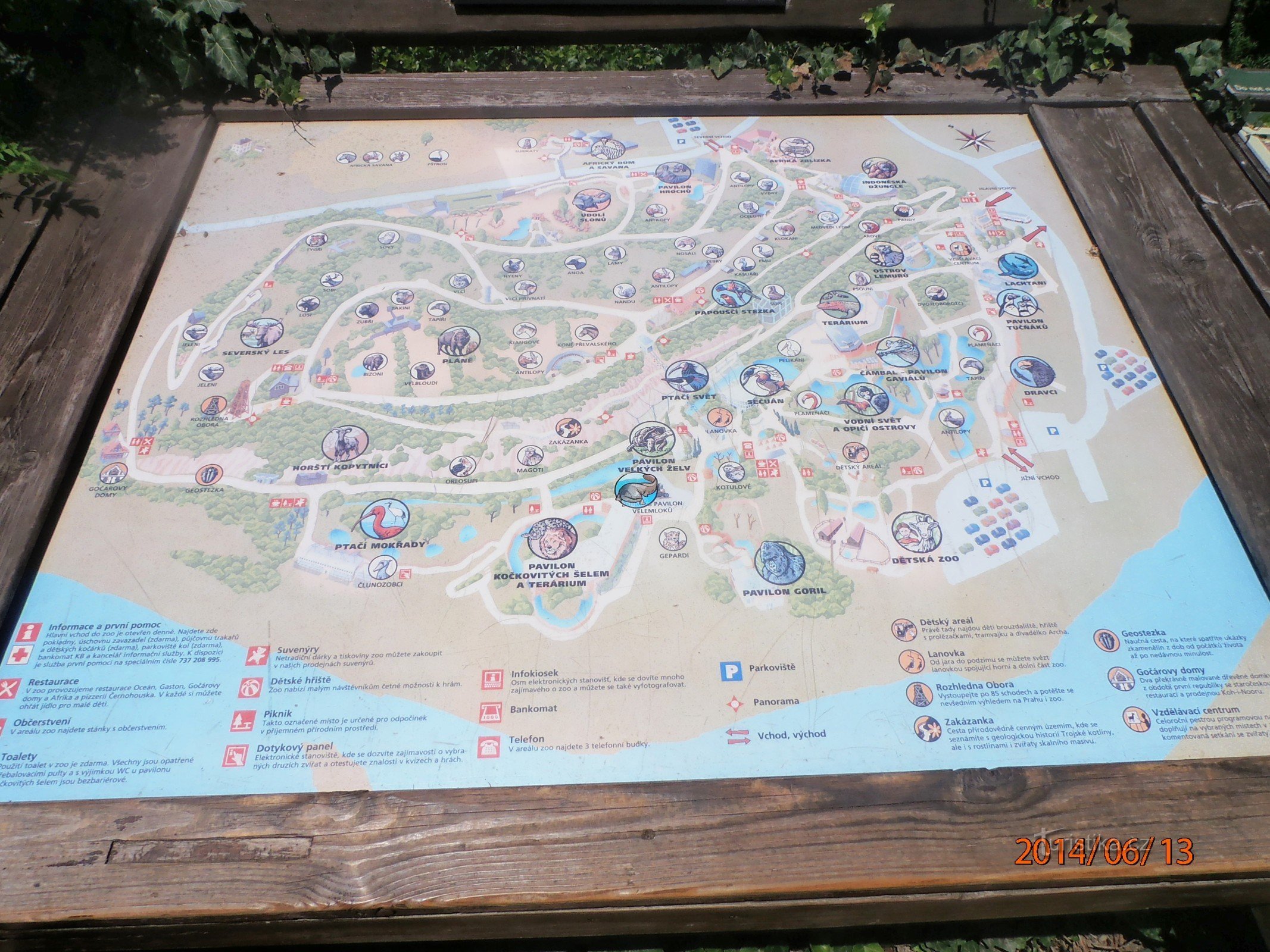 Mapa do zoológico