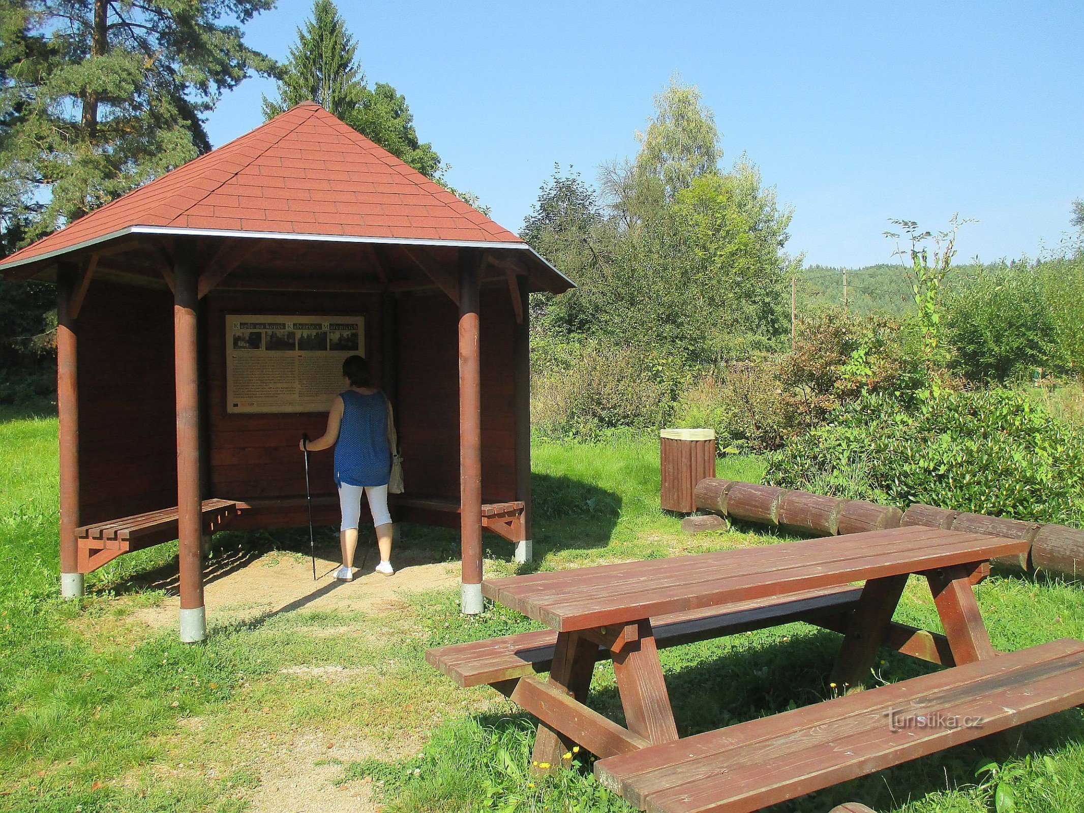 Mařenice - Gazebo under Calvary