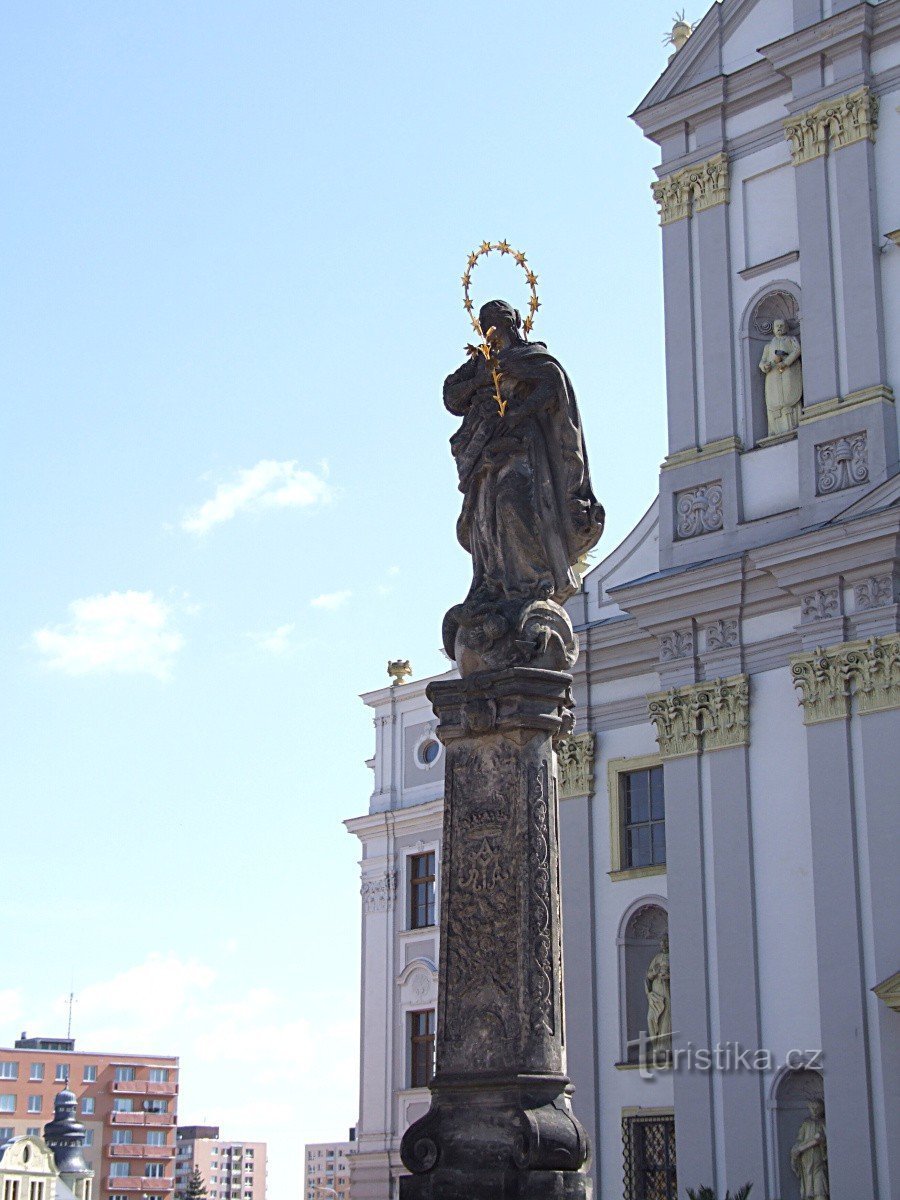 Coloana ciumei mariane la Opava