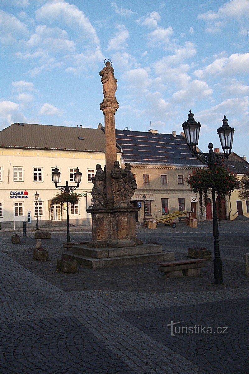 Colonne mariale à Český Dub