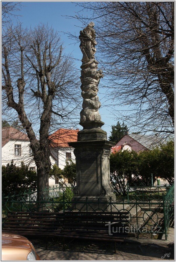 Marian column in Žleby