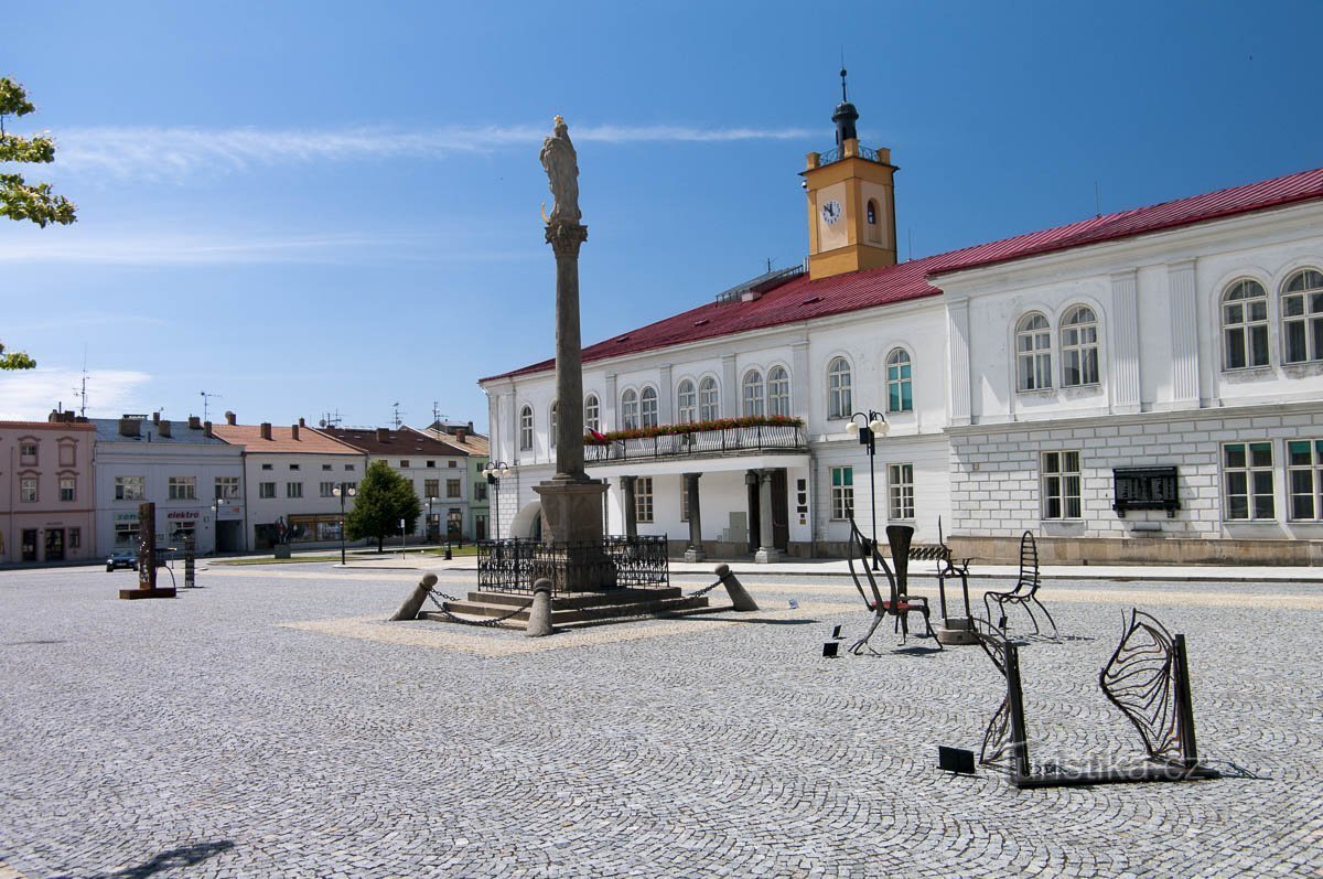 Masaryk Square with the Town Hall