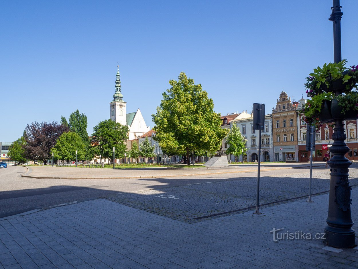 Masaryk-aukio Prostějovissa