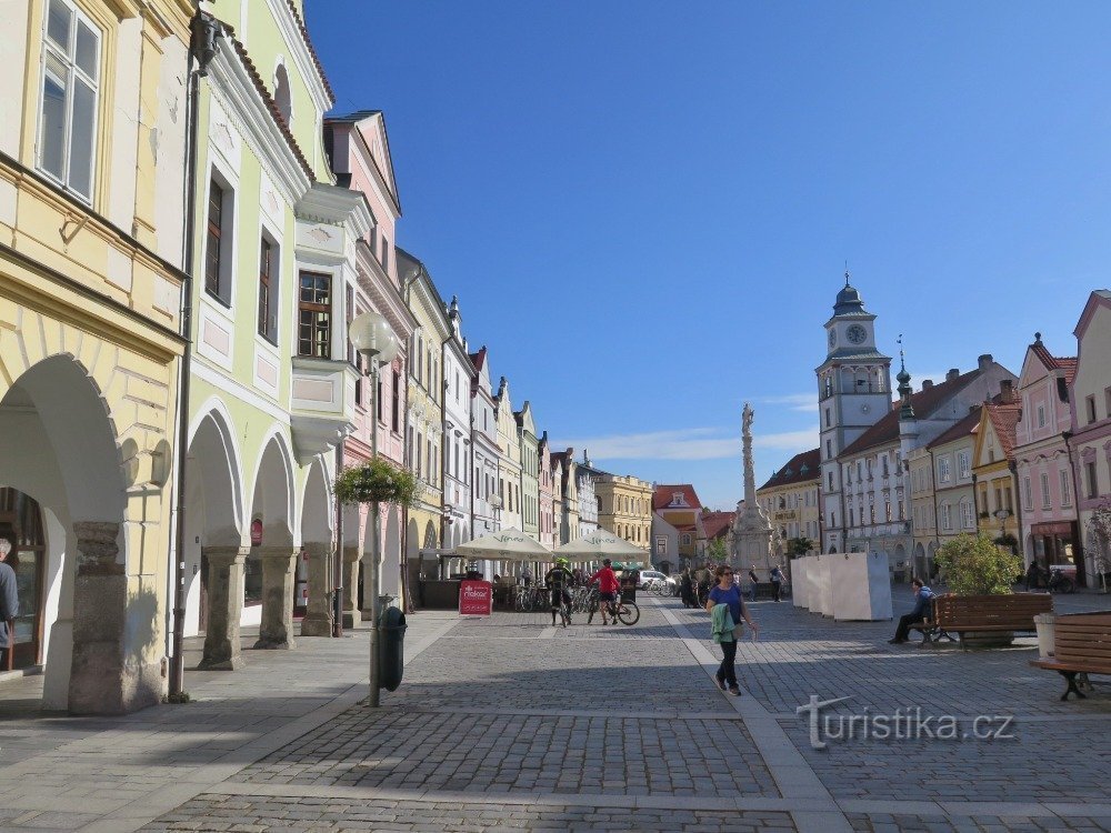 Masaryk-torget i Třebon