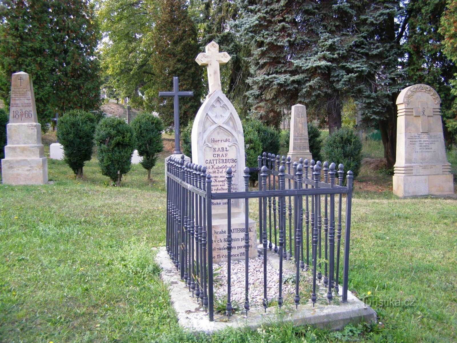 Máslojedy - militärkyrkogården under slaget 1866