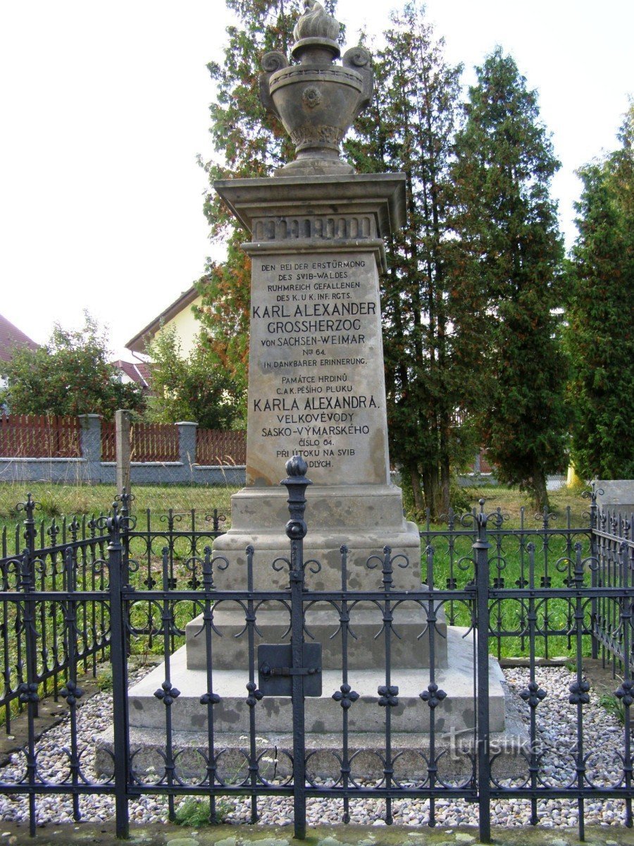Máslojedy - 1866年の戦いの軍事墓地