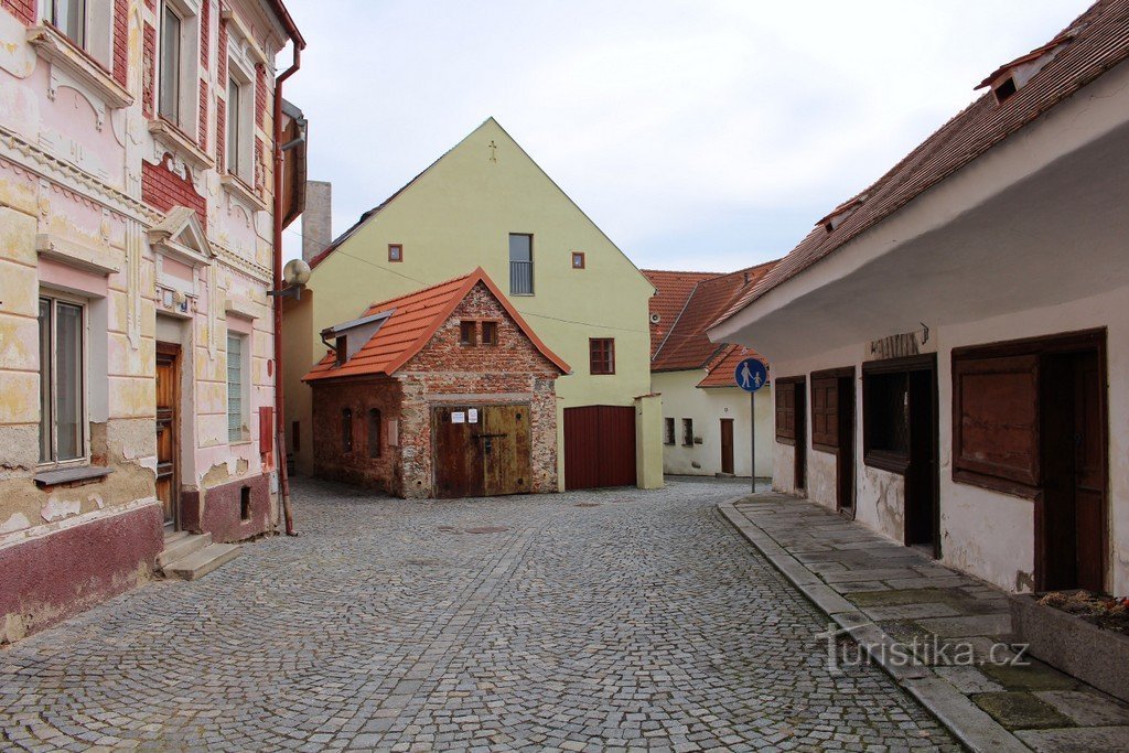 Meat shops in Hradební street