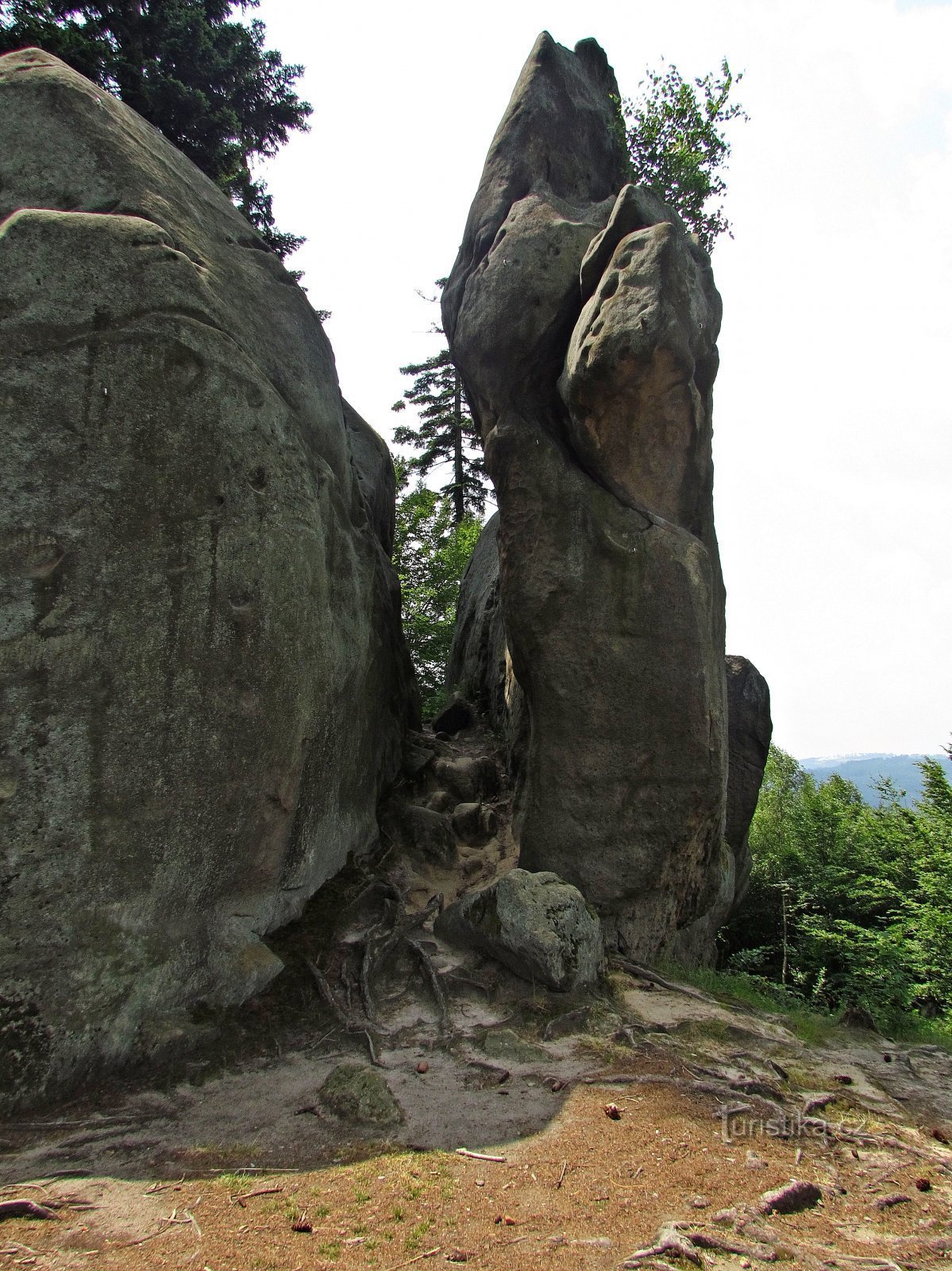 Medůvka - klättring på klippor