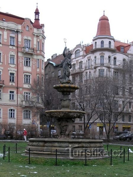 Fontanna Niedźwiedzia w Smíchov, Praga