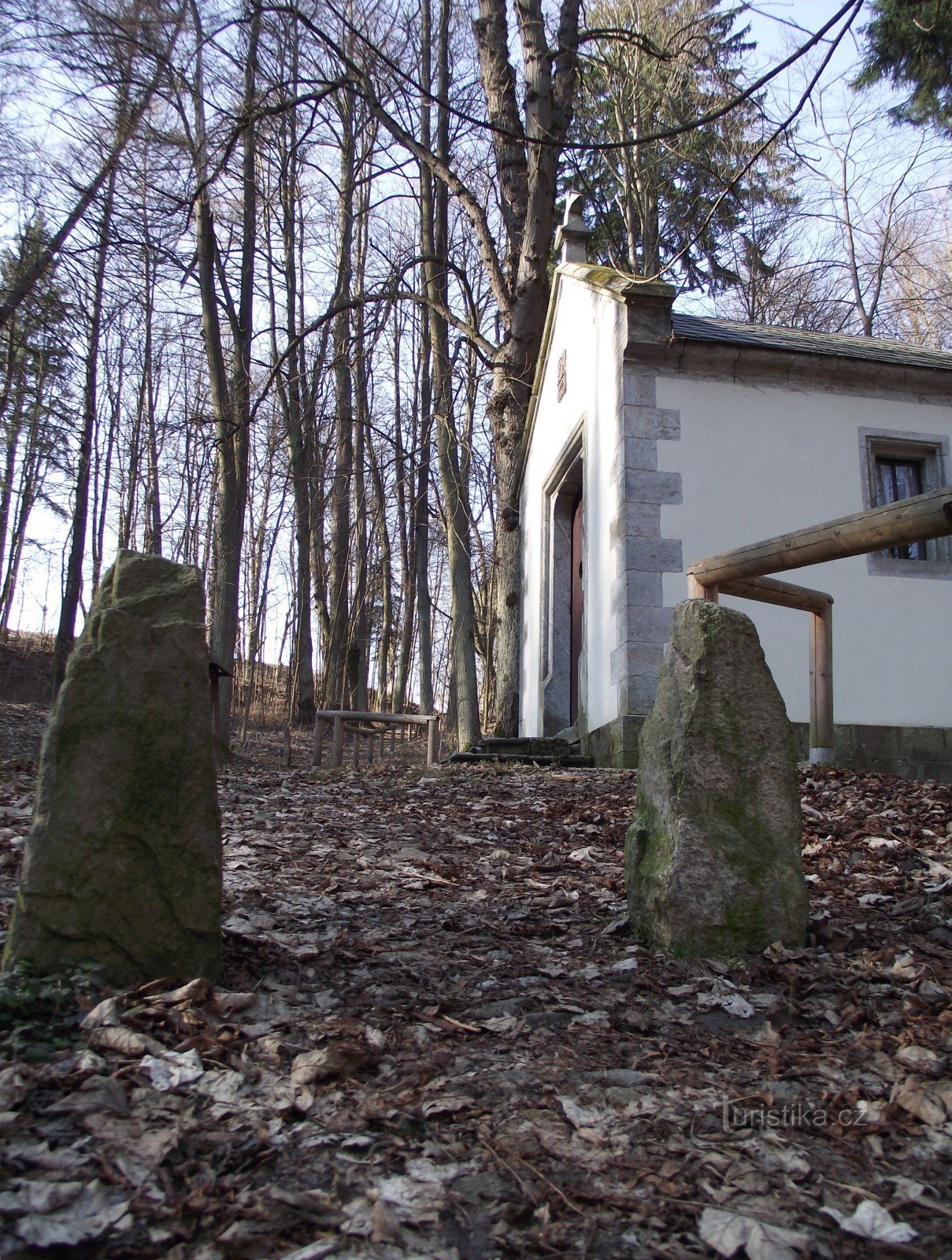 menhirs under the chapel