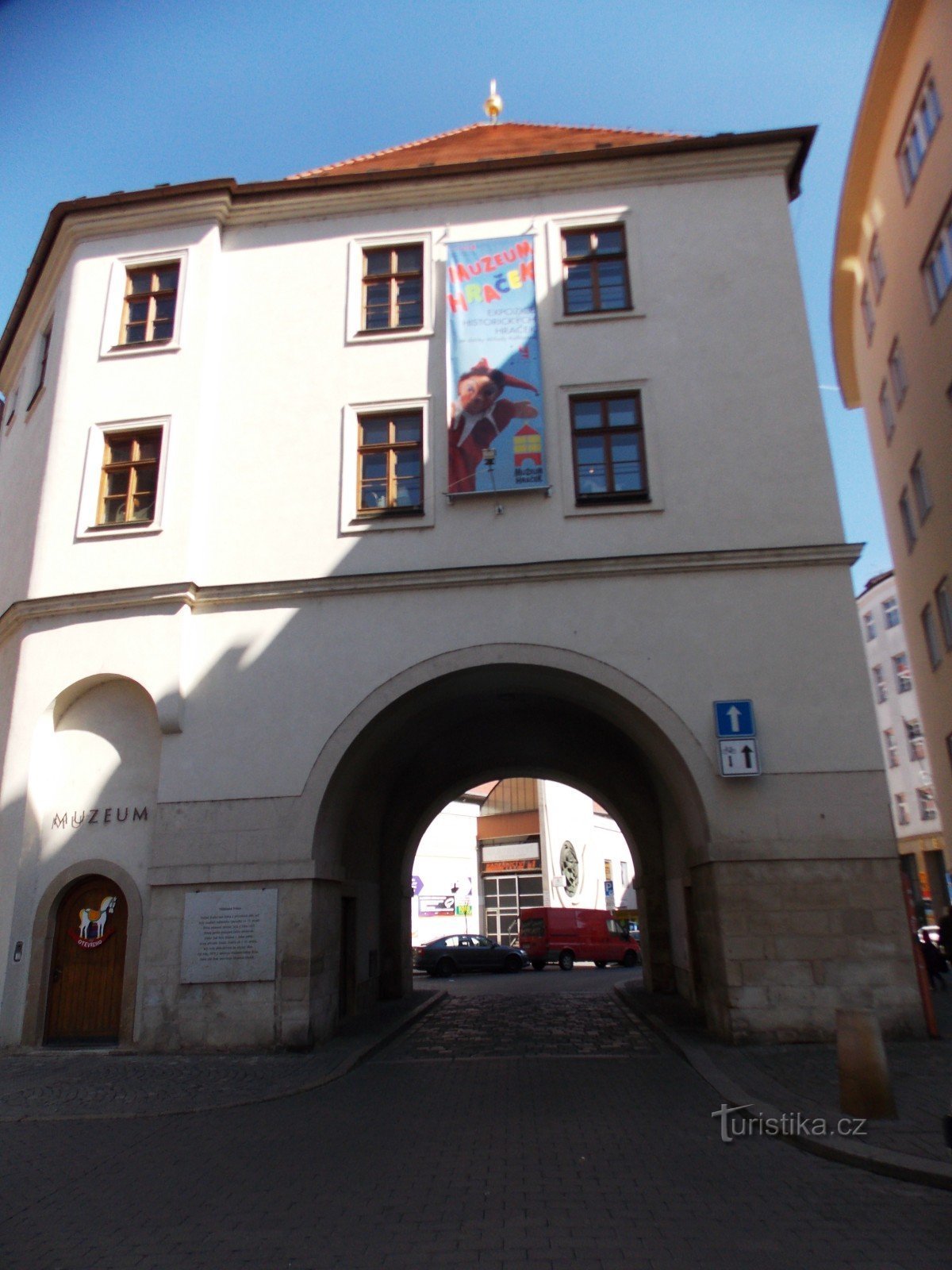 Měnín Gate in the center of Brno