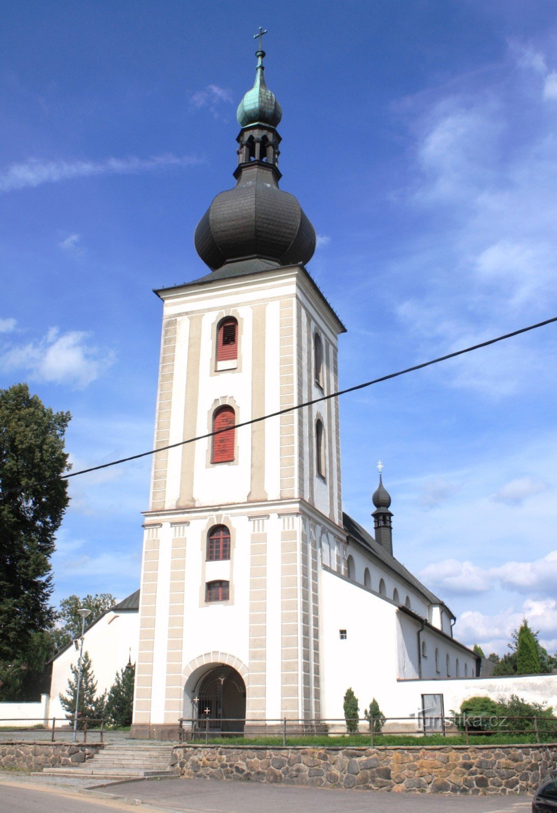 Měřín - kirken St. Johannes Døberen
