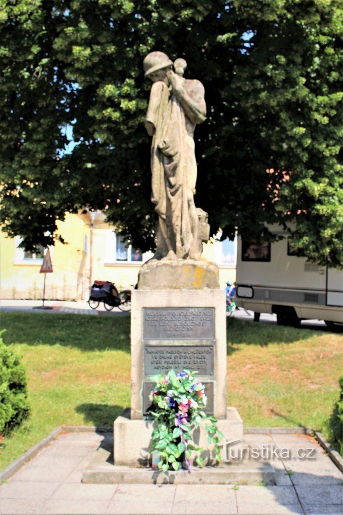 Merklín, pomník obětem světových válek