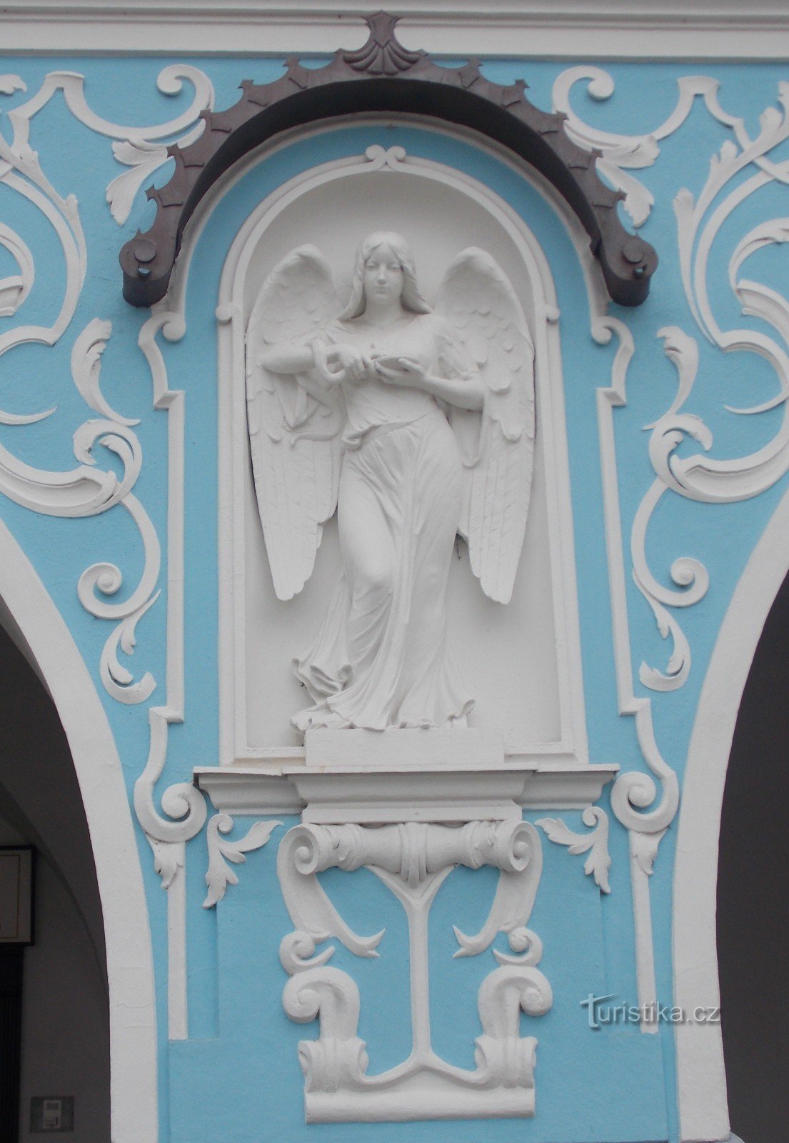 Gradska kuća - kod Bijelog anđela u središtu Nové Jičína