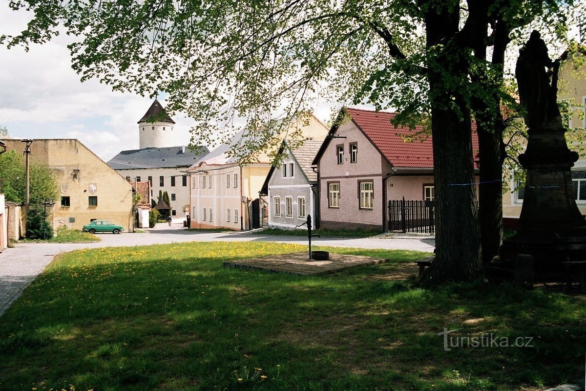 the town of Předhradí