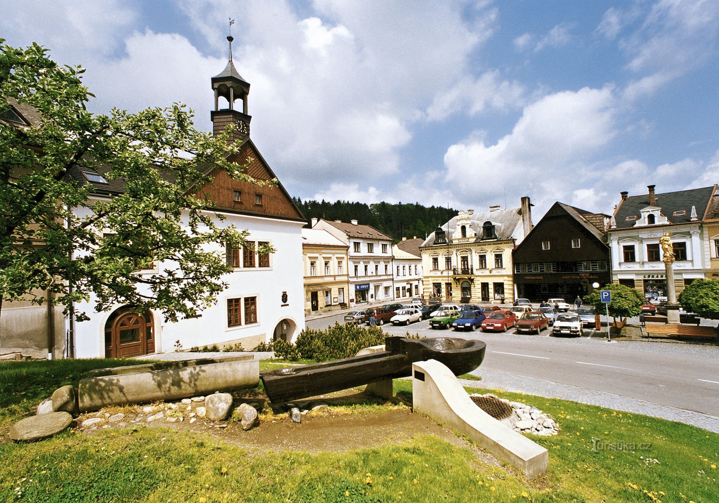 Jablonné nad Orlicíの町