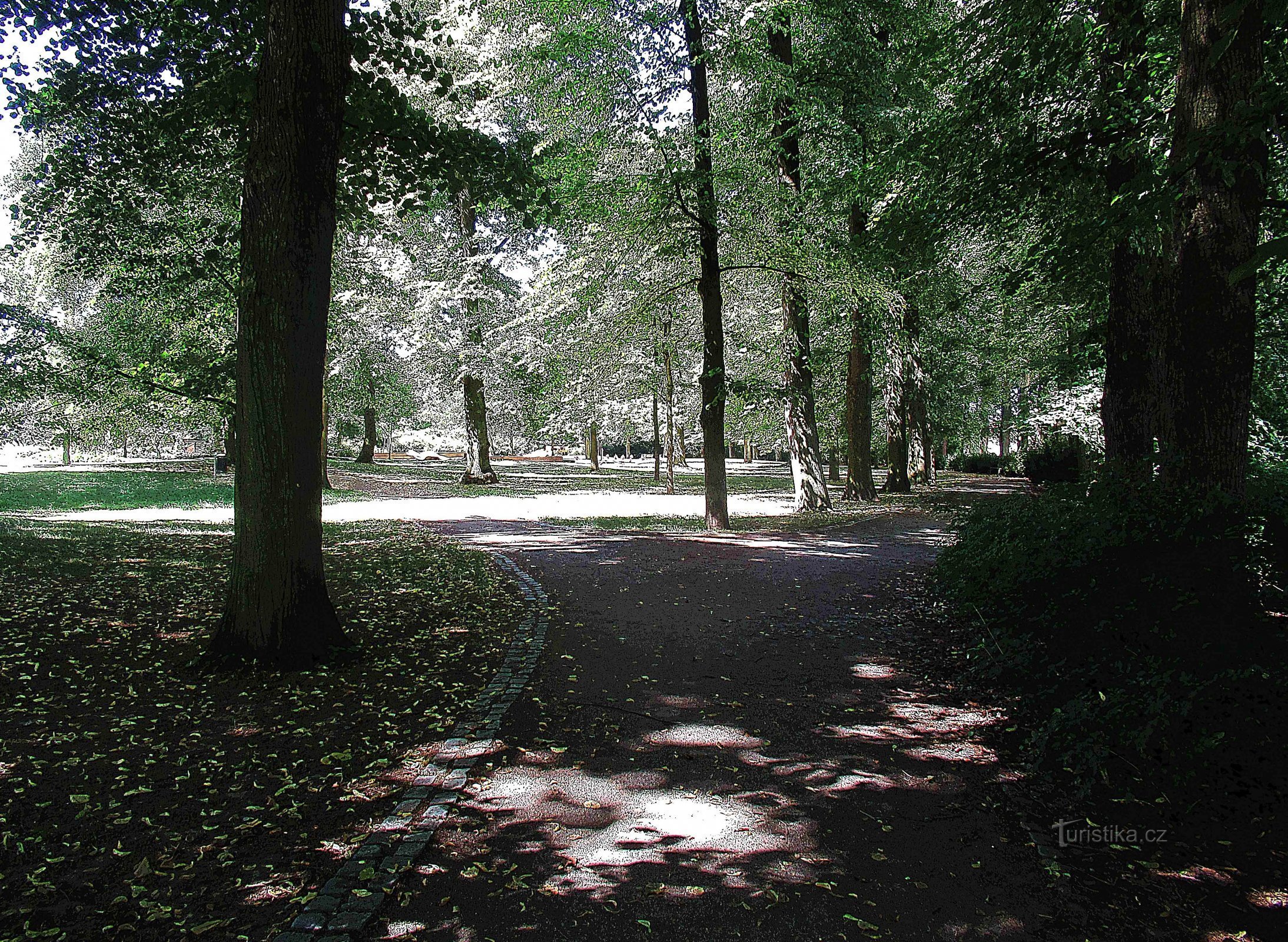 Stadtpark Jan Palach in Zwittau