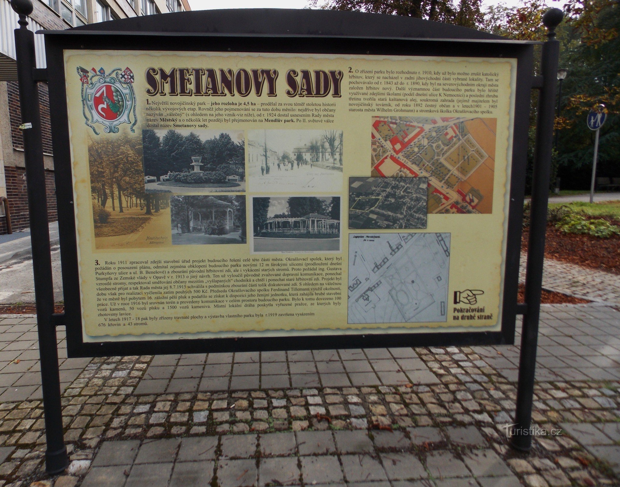 Công viên thành phố ở Nové Jičín - Smetanovy sady