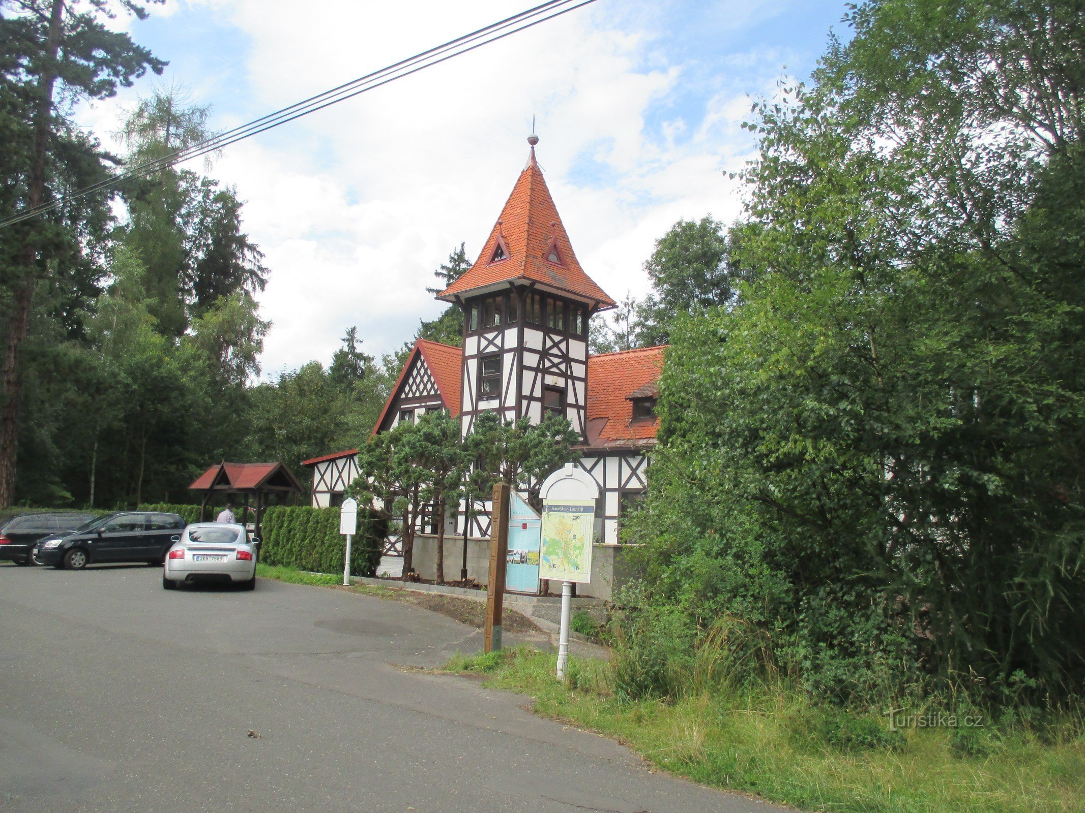 Kommunal damm nära Františkové Lázně