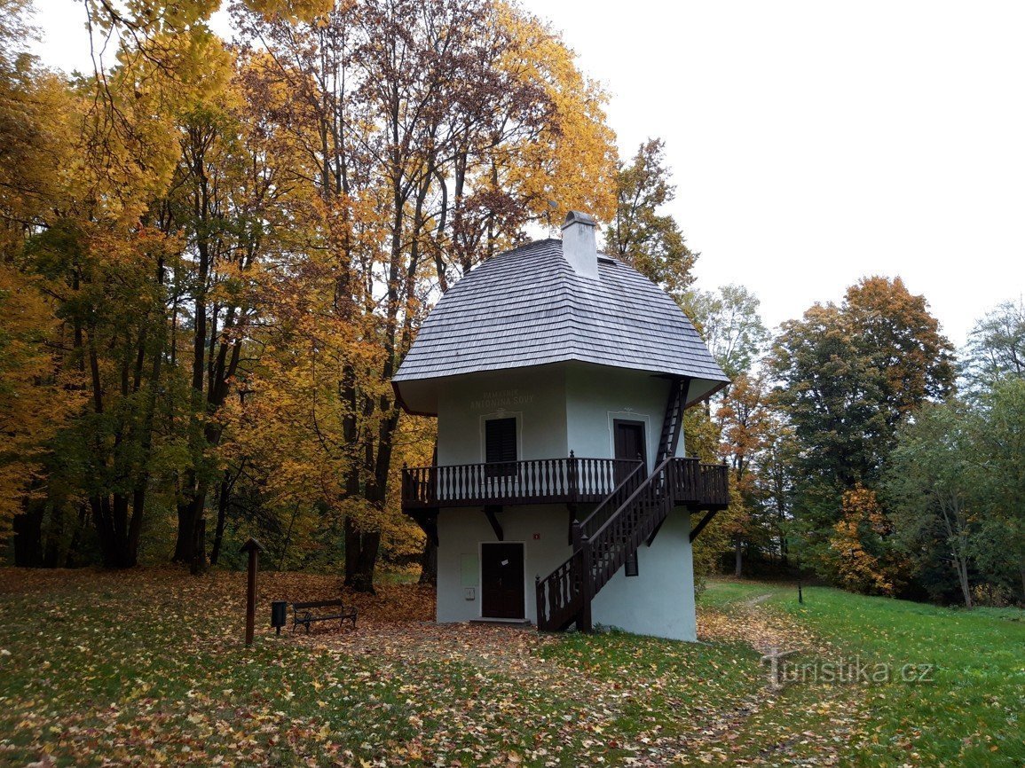 Městys Lukavec a hříbek, který je v parku po celý rok