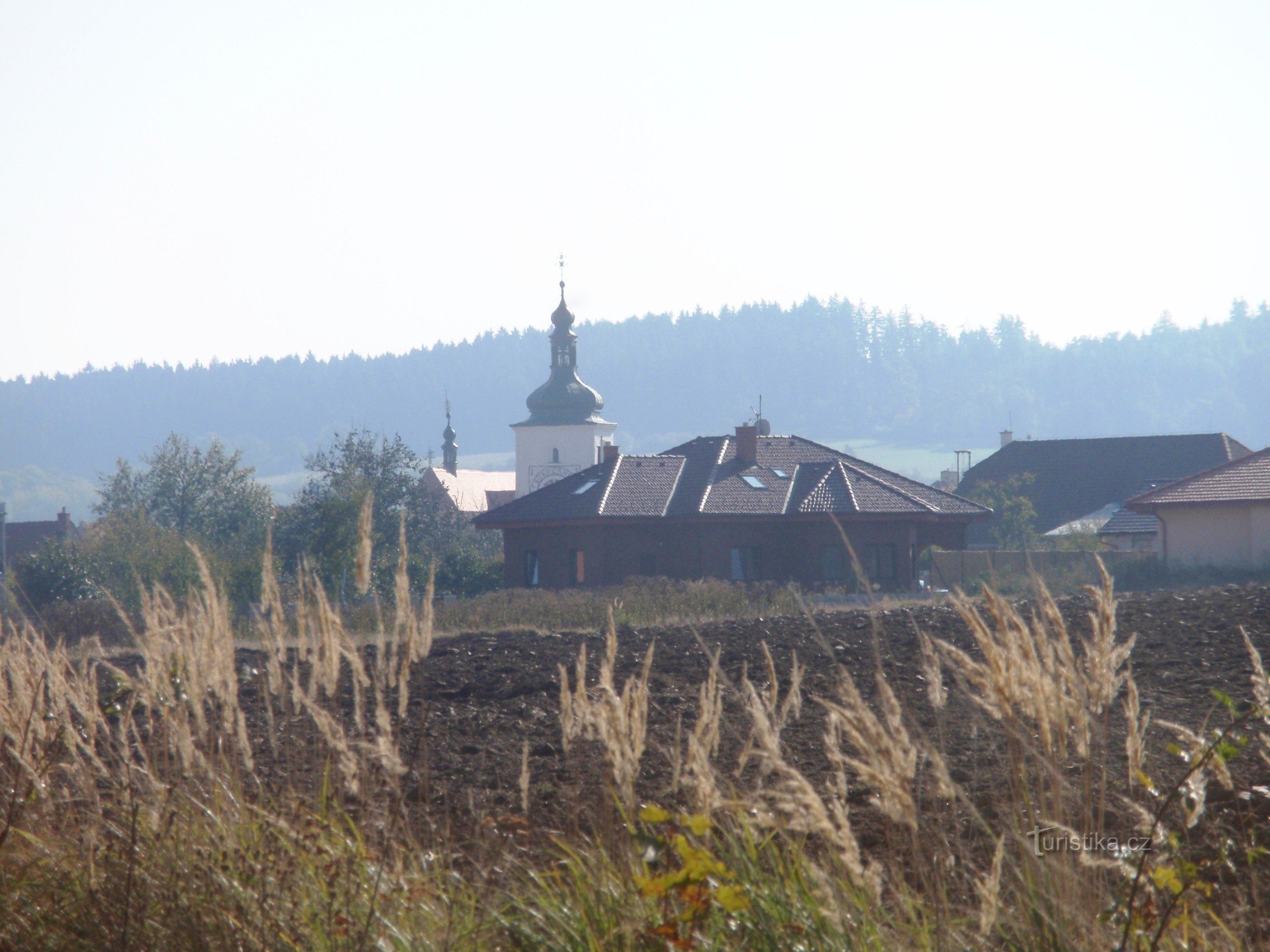 La ciudad de Stařeč cerca de Třebíč