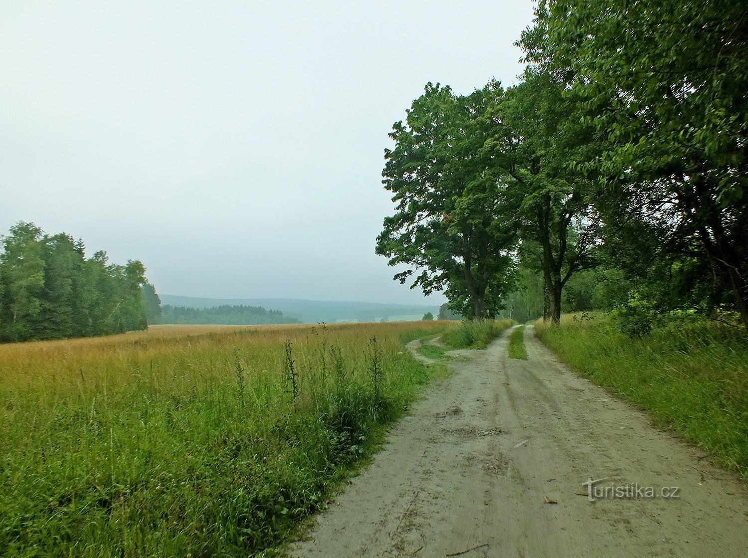 Between Štítary and the defunct village of Újezd