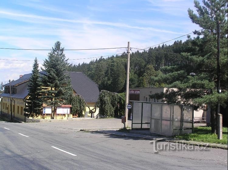 Mikolajice: Blick auf das Zentrum des Dorfes