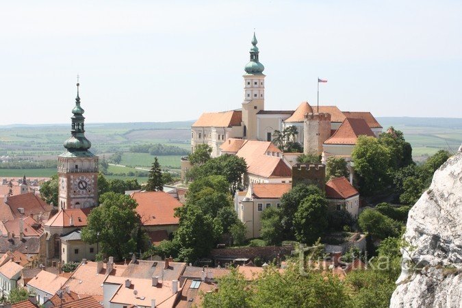 Mikulov - utsikt från Kozí hradek