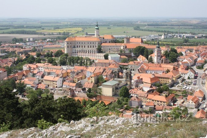 Mikulov - pogled s Svátý kopeček