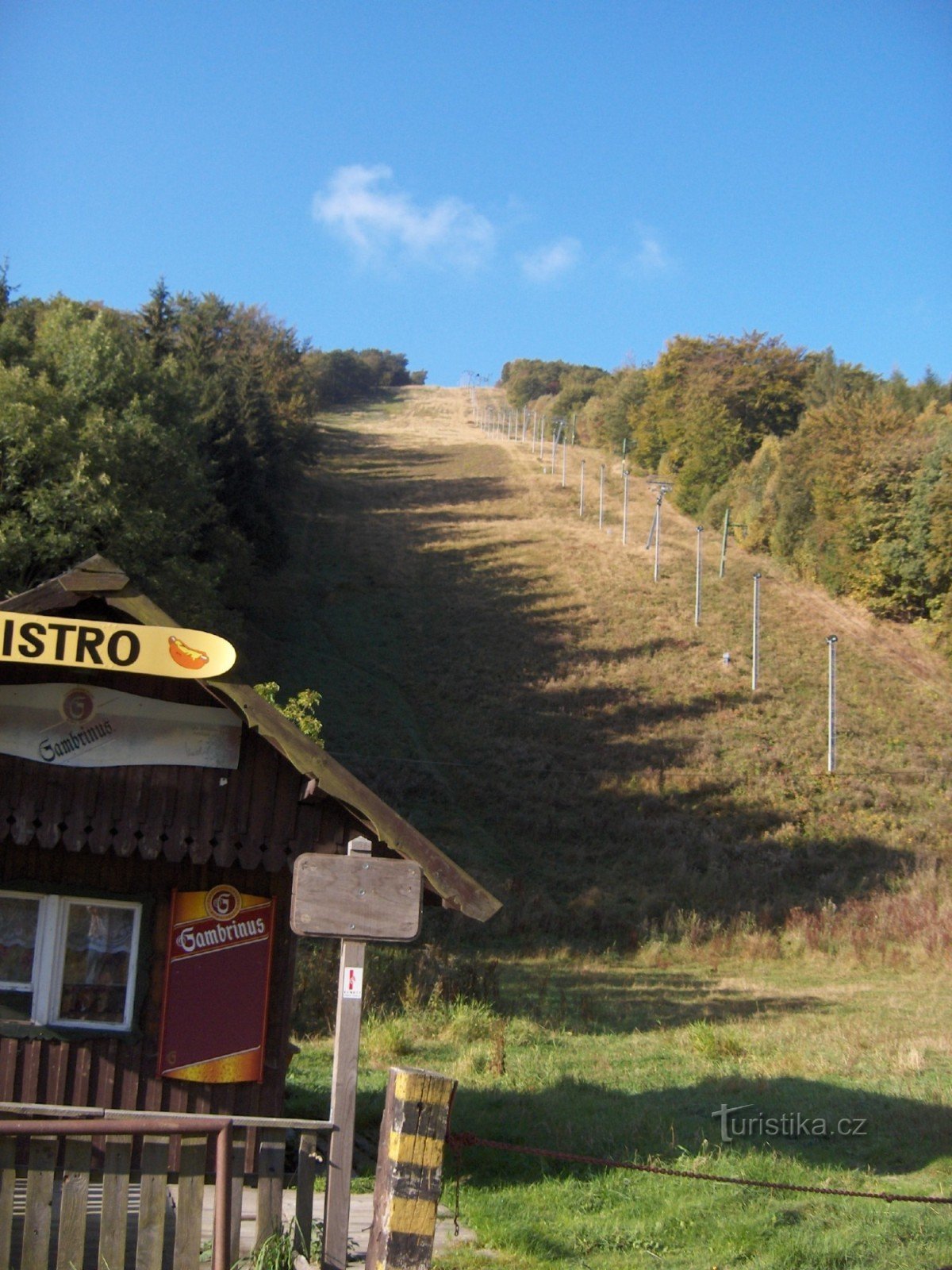 Mikulov, ski slope from Bouřňák