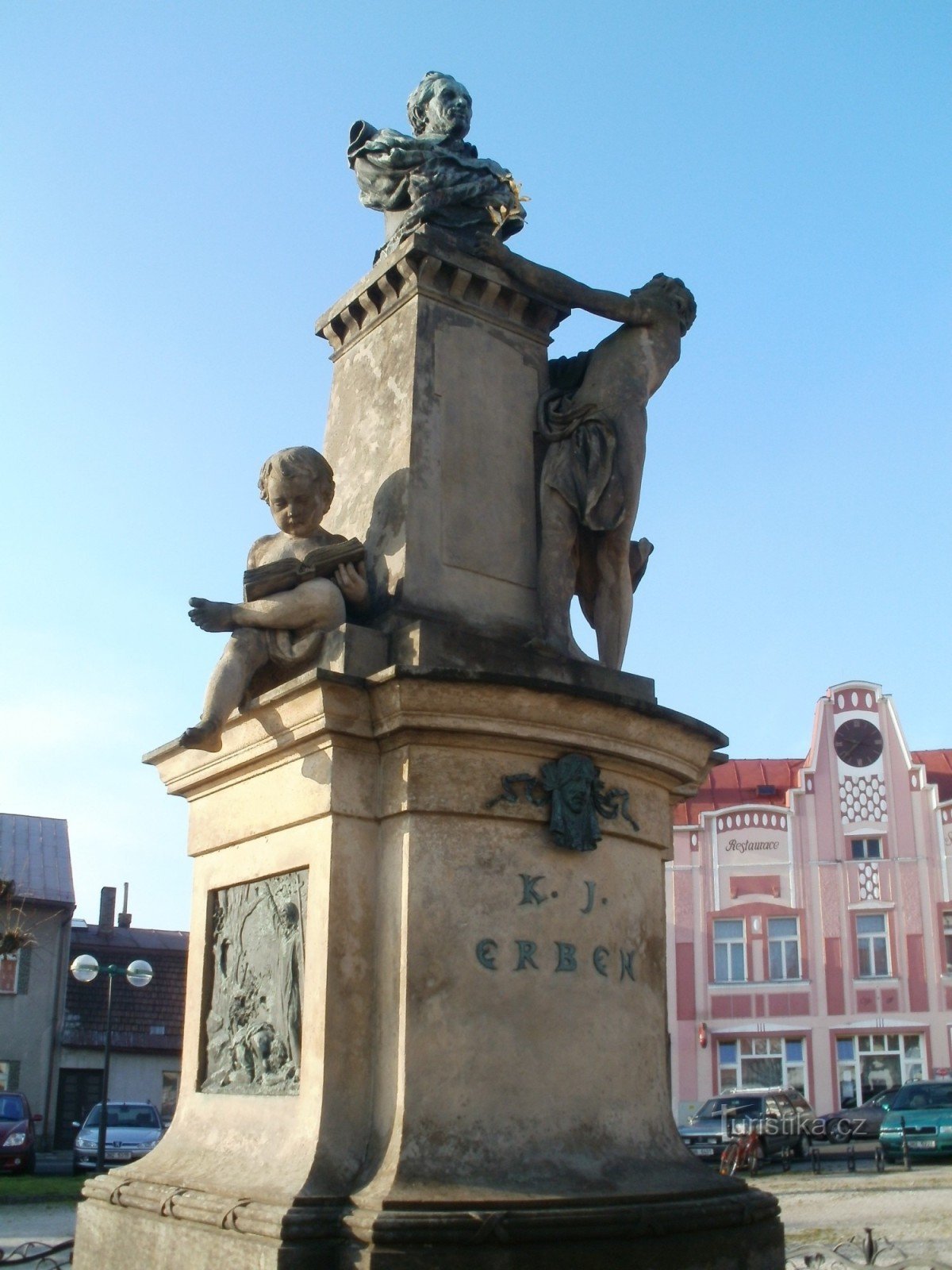 Miletín - monument over KJ Erben