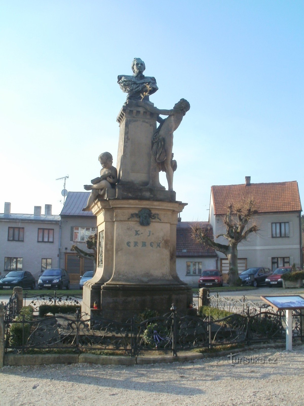 Miletín - monument over KJ Erben