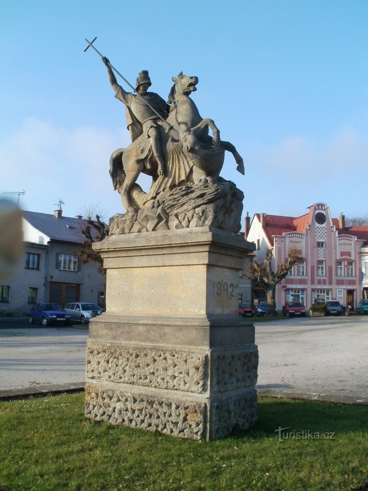 Miletín - tượng đài của St. George