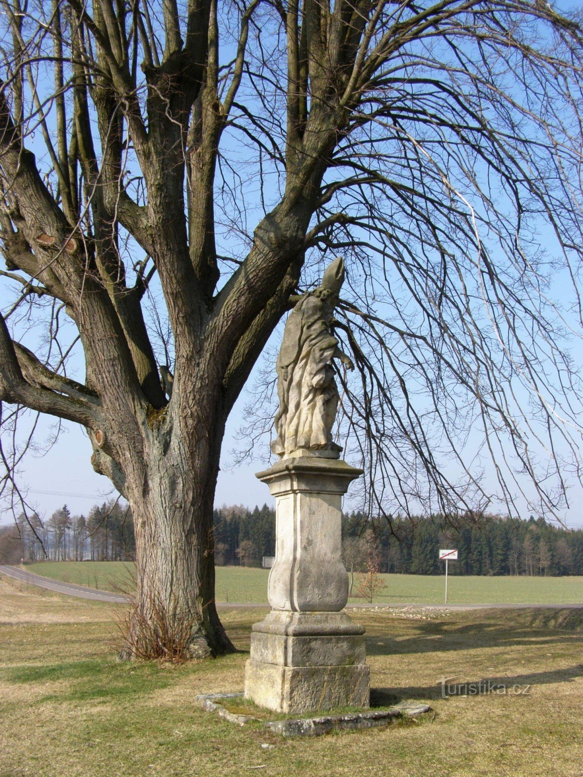 Miletín - estátua de St. Gotthard