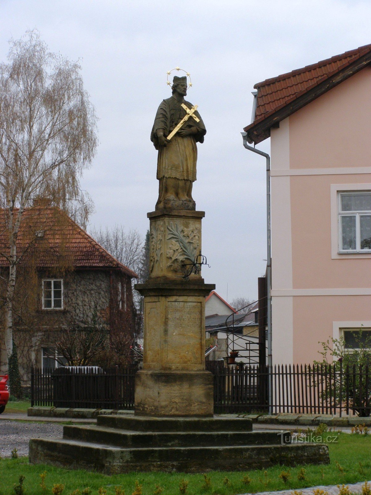 Miletín - statue af St. Jan Nepomucký