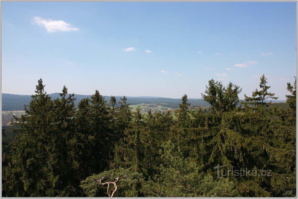 Milovské Perničky, view of Křižánky