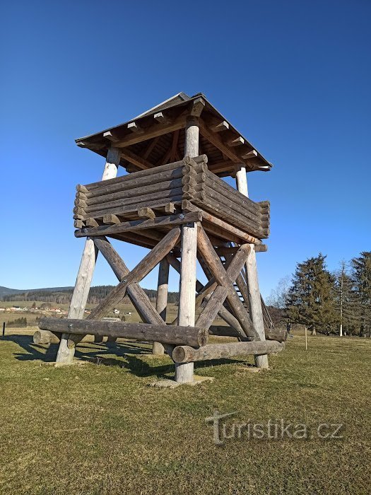 mini observation tower Jezerní víhlídka