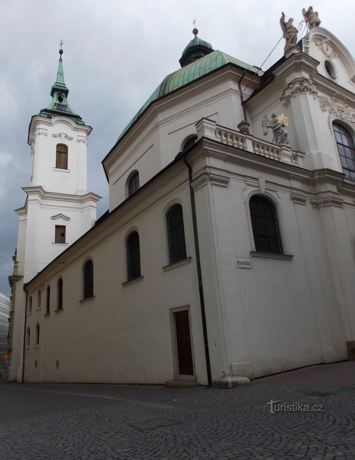 Minoritská street in the center of Brno